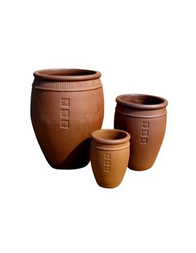 Jarre Marabout lot de 3 pièces